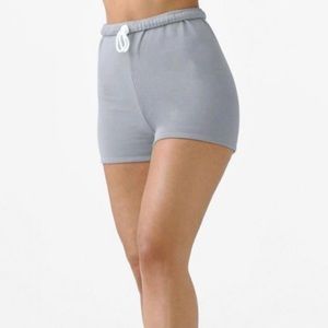 Joah brown fitted sweat short